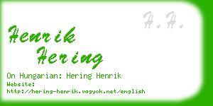 henrik hering business card